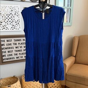 Knox Rose Royal Blue Textured Mini Dress